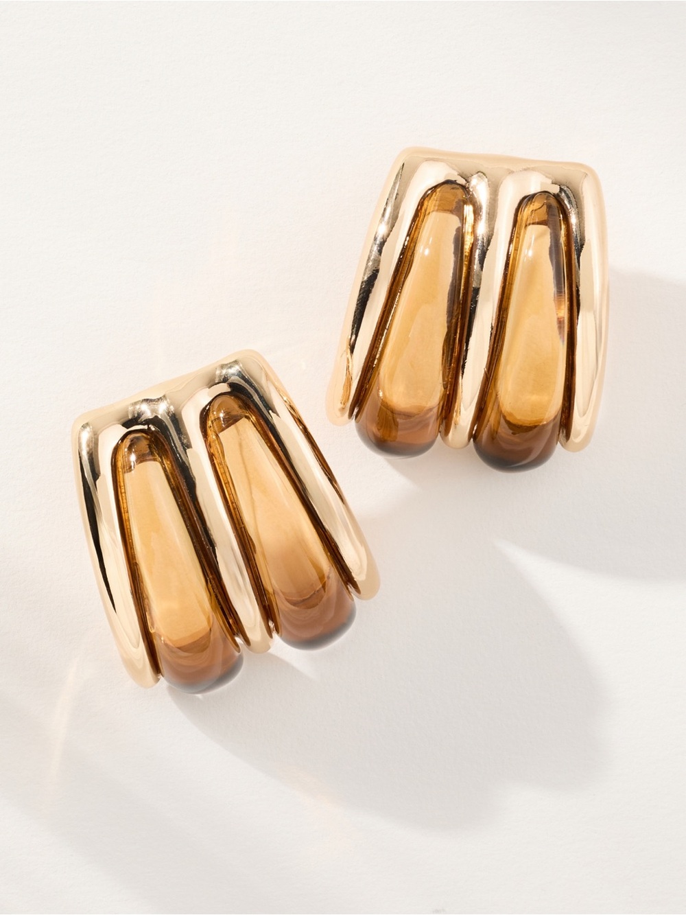 8 Other Reasons Gia Stud Earrings Brown / Gold